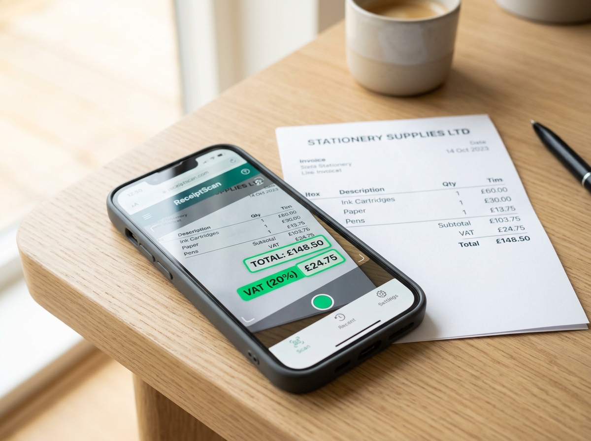 Mobile PWA Receipt AI Document Capture